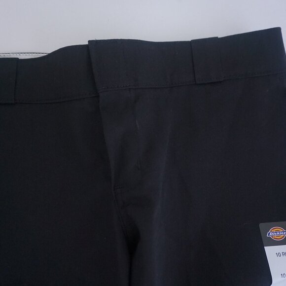Dickies Black 744 Low Rise Straight Leg Wrinkle Resistant Work Pants Size 10R - Picture 8 of 13